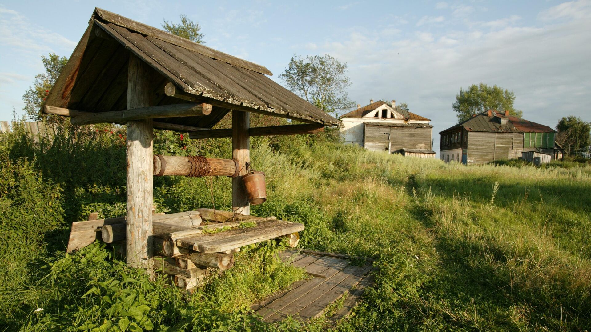 колодец с журавлем фото деревенский