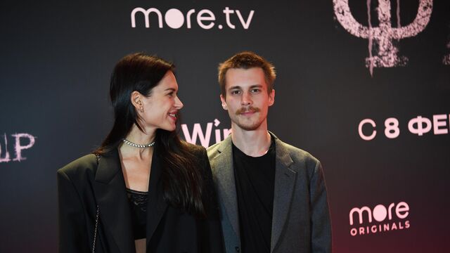 Диана Пожарская и Иван Янковский на премьере сериала Фишер
