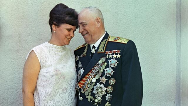 Георгий Жуков с супругой Галиной