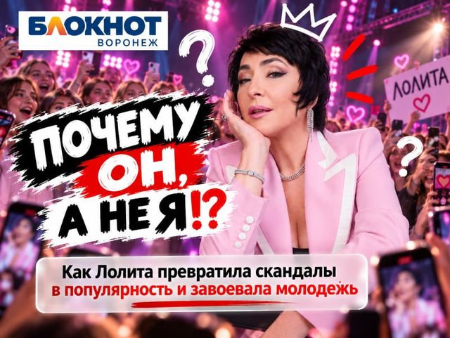 «Почему он, а не я!?»: как Лолита превратила скандалы в популярность и завоевала молодёжь - Блокнот Воронеж, 15.10.2026