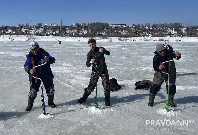 Ветеранская рыбалка прошла на льду Волги в Нижегородской области - Нижегородская правда, 23.03.2026