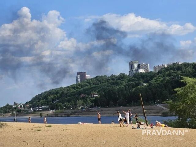 Гараж с покрышками загорелся в Верхних Печерах в Нижнем Новгороде - Нижегородская правда, 23.05.2026