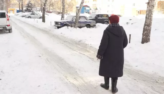 Жители одного из барнаульских домов оказались в снежном плену - Толк, 13.03.2025