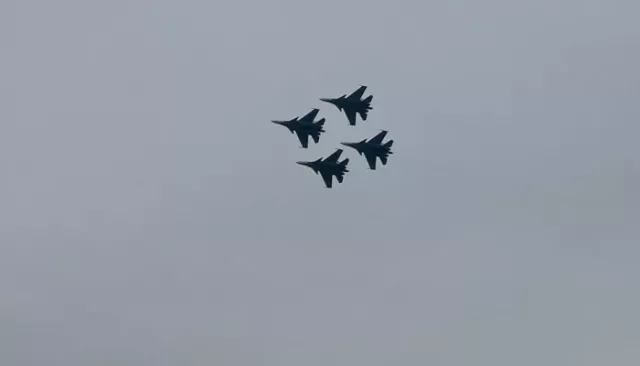 Высший пилотаж: "Русские Витязи" показали грандиозное шоу в Барнауле. Фото - Толк, 30.08.2025