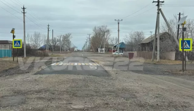 Жители Алтайского края пожаловались на кусок асфальта, уложенный ради перехода - Толк, 04.11.2025