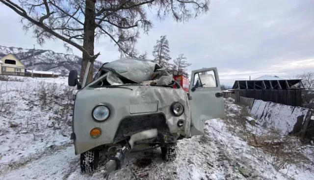 Один человек погиб, двое пострадали при столкновении "Буханки" с сараем в Усть-Коксе - Толк, 08.11.2025