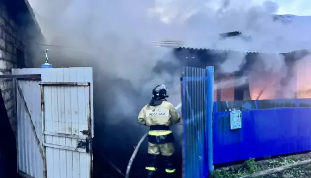 Жилой дом и три надворные постройки загорелись в Бийске - Толк, 31.05.2026