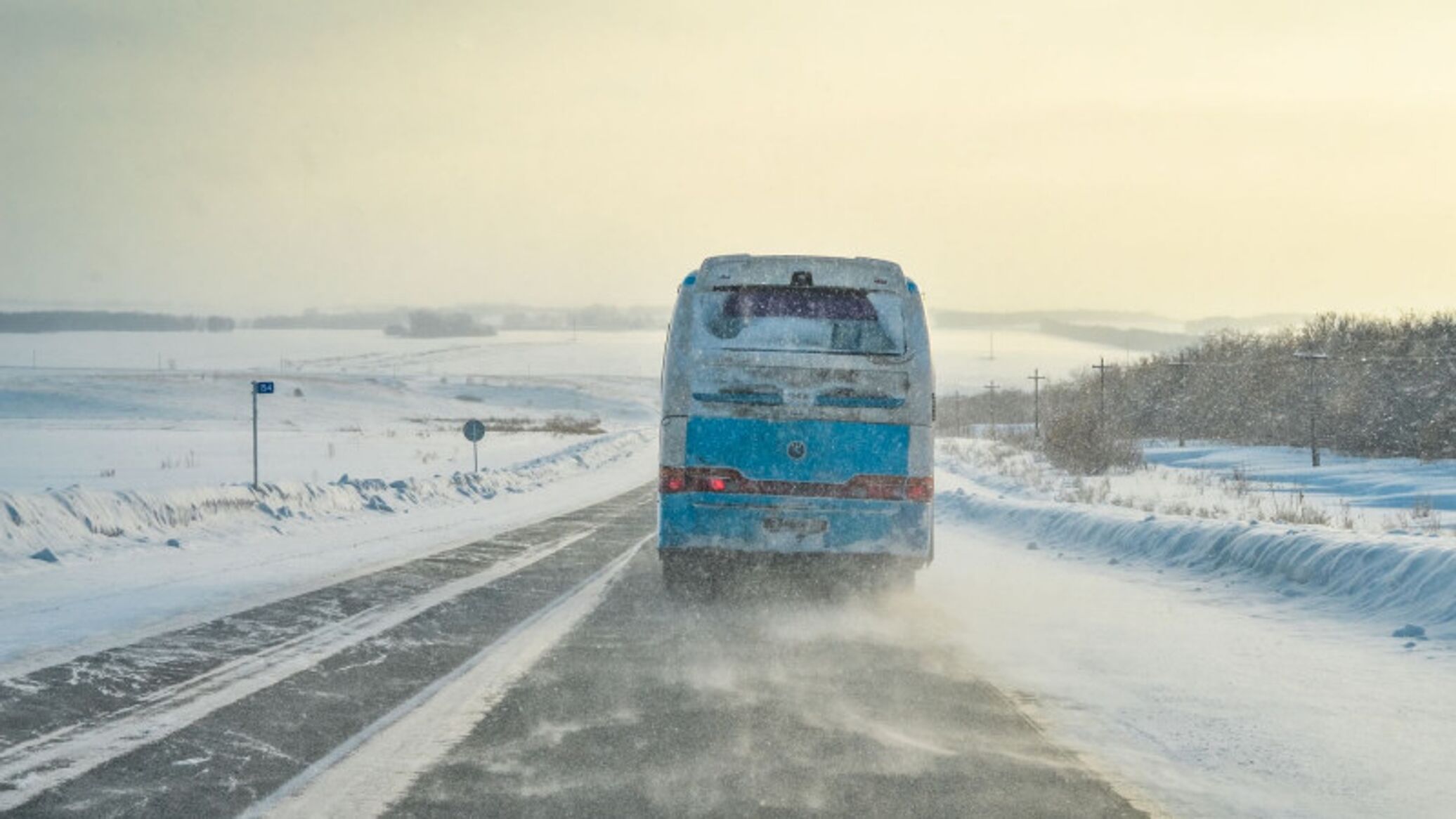 Дорога из автобуса