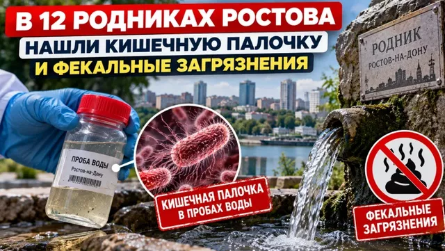 В 12 родниках Ростова нашли кишечную палочку и фекальные загрязнения - Privet-Rostov.ru -  Главные новости Ростова и Ростовской области, 25.09.2026