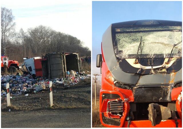 Два человека пострадали в ДТП с грузовиком и поездом под Челябинском - Челябинск Сегодня, 18.11.2025