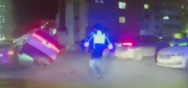 Челябинец при бегстве от ДПС заехал на чужой автомобиль: эпичное видео - Челябинск Сегодня, 19.11.2025