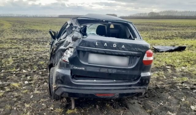 Под Воронежем водитель погиб в перевернувшейся в кювете «Ладе Гранте» - Новости Воронежа, 23.04.2026