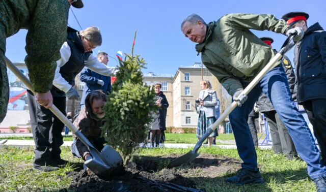 Аллею памяти заложили в Михайловском кадетском корпусе в Воронеже - Новости Воронежа, 27.04.2026