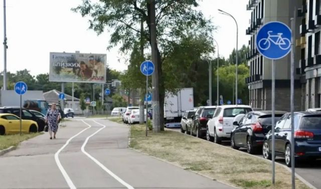 На тротуарах Воронежа начали размечать велополосы - Новости Воронежа, 04.09.2026