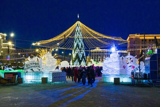 В Челябинске из-за аномального потепления закрыли главный ледовый городок - Полит74, 04.01.2025