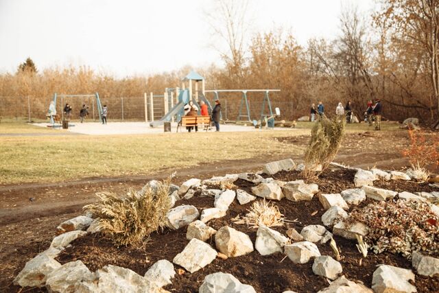 Жители Дубровки своими руками создали альпийские горки у новой детской площадки - Издательский дом "Губерния", 07.11.2025