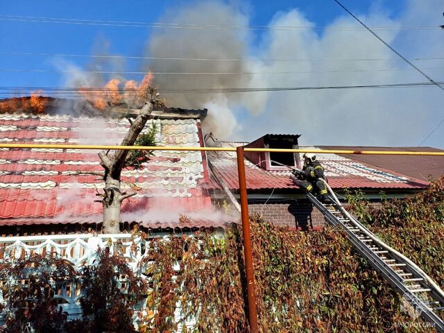 Женщина погибла при крупном пожаре в барнаульском селе - Телевидение Алтайского края Катунь 24, 01.10.2024