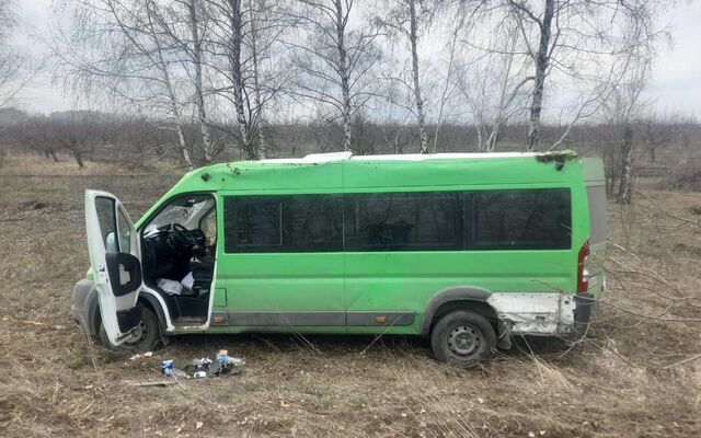 Фургон перевернулся в кювет после лобового ДТП под Воронежем - Обозреватель.Врн, 03.04.2025