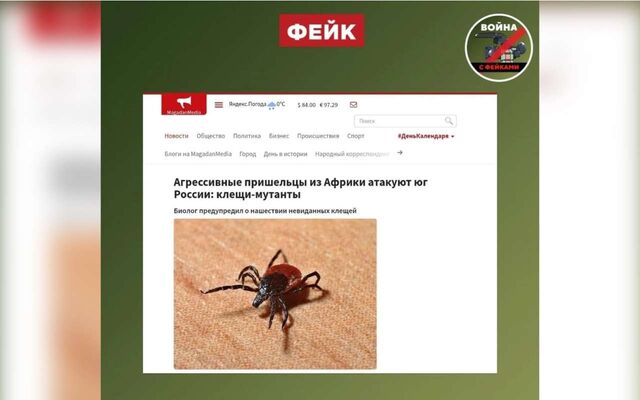 Про фейк о клещах-мутантах из Африки рассказали воронежцам - Обозреватель.Врн, 22.03.2026