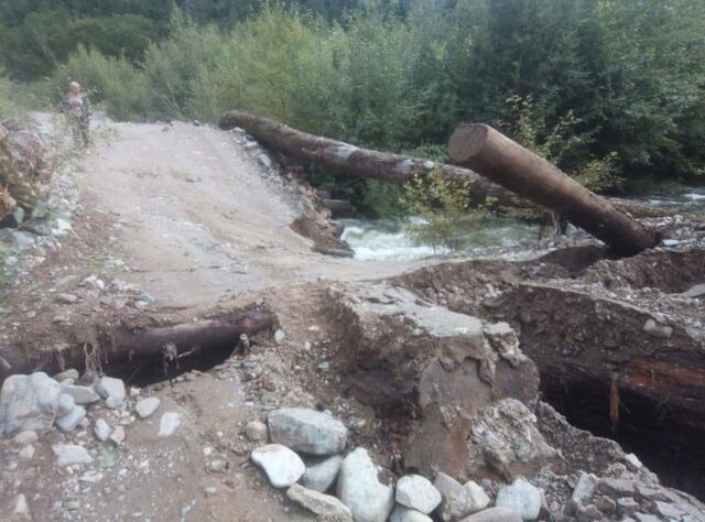 Еще один мост не выдержал удара стихии в Приморье - PRIMPRESS, 09.08.2023