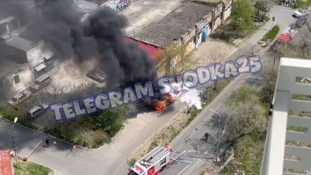 Выгорел дотла: Очередной электромобиль полыхнул на зарядке во Владивостоке - PRIMPRESS, 08.05.2025