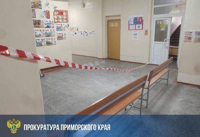 Рухнул на головы детей: владивостокская школа №46 попала в уголовное дело - PRIMPRESS, 18.09.2025