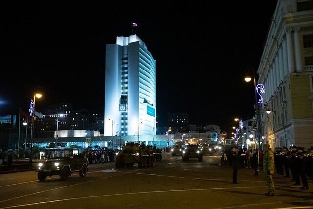 Центр Владивостока перекроют ради репетиции парада Победы сегодня вечером - PRIMPRESS, 29.04.2026