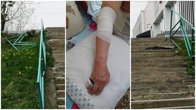 Аварийная лестница во Владивостоке отправила 88-летнюю женщину в больницу - PRIMPRESS, 19.05.2026