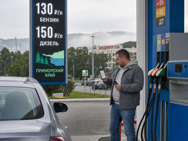 Бензин по 130 рублей за литр в Приморье: где искать более дешевые заправки Бензин по 130 рублей за литр в Приморье: где искать более дешевые заправки - PRIMPRESS, 23.06.2026