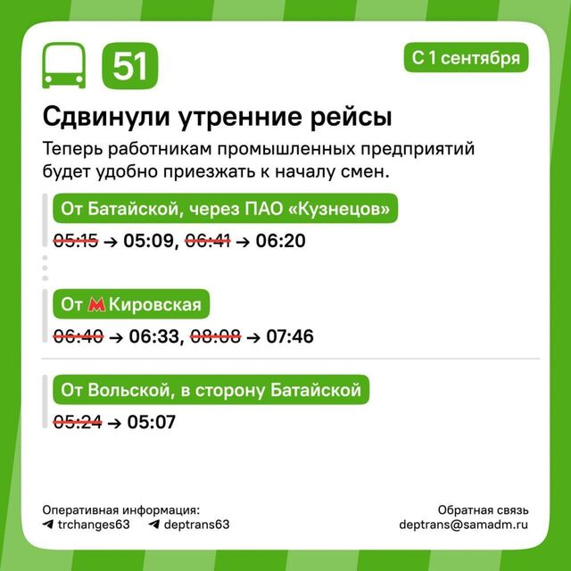 Расписание 4 автобусных маршрутов в Самаре изменят с 1 сентября - Лента новостей НТА-Приволжье, 29.08.2025
