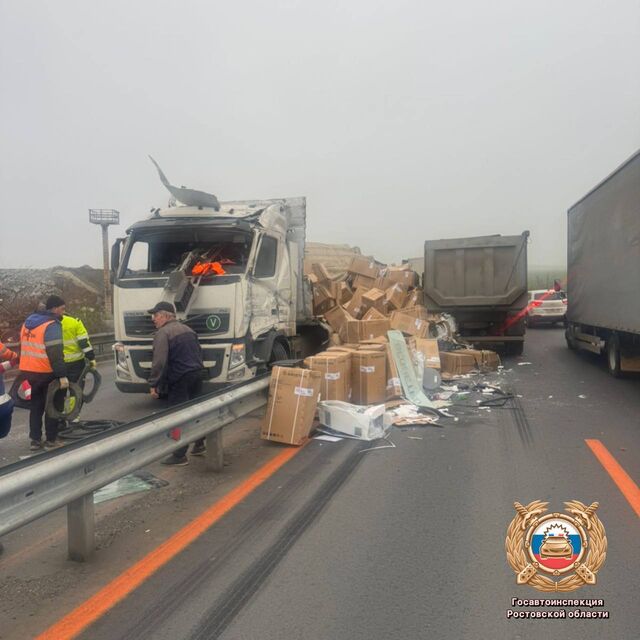 ДТП на трассе М-4 «Дон»: движение затруднено в обе стороны из-за рассыпавшегося груза - Новости Ростова-на-Дону - последние новости Ростова-на-Дону сегодня на 1rnd.ru, 12.11.2025