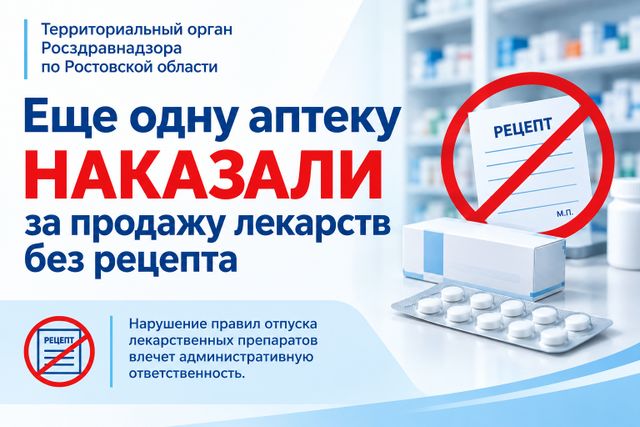 Батайскую аптеку оштрафовали на 50 тысяч рублей за незаконную продажу рецептурных препаратов - Новости Ростова-на-Дону - последние новости Ростова-на-Дону сегодня на 1rnd.ru, 27.10.2026