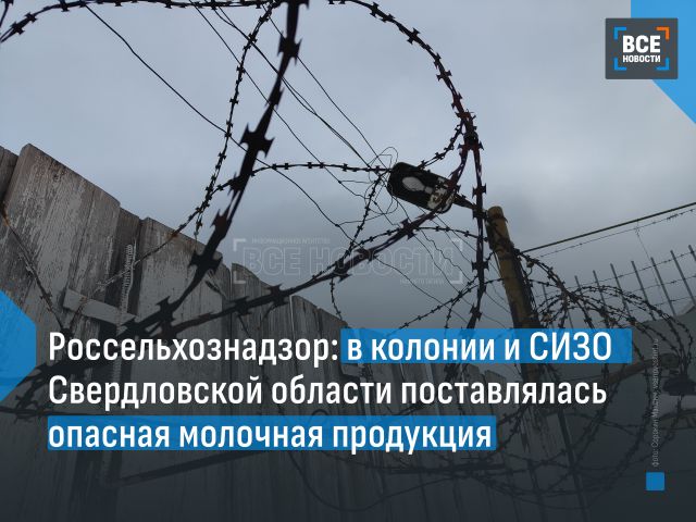 В учреждения ГУФСИН по Свердловской области поставлялись опасные молочные продукты, выявило Уральское управление Россельхознадзора. По данным ведомства, речь идёт о продукции ИП Д. А. Кузнецова, владельца молокоперерабатывающего предприятия в Алапаевске, который за последние три года заключил с пенитенциарными учреждениями Свердловской области более 40 госконтрактов на сумму свыше 18 млн рублей. - Все новости Нижнего Тагила, 22.10.2026