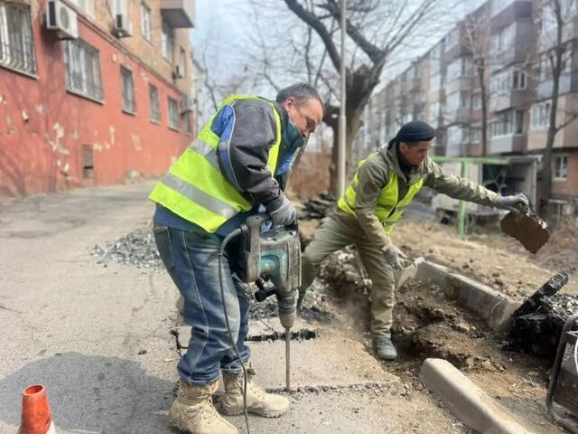 Участки ремонтируют во Владивостоке - Vladnews.ru - Новости Владивосток и Дальнего Востока, 30.03.2026