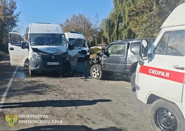 ДТП с рейсовым автобусом произошло в Партизанске - Vladnews.ru - Новости Владивосток и Дальнего Востока, 03.10.2026