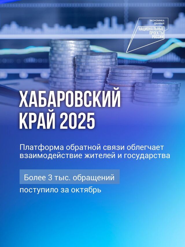 Жители Хабаровского края в октябре воспользовались Платформой обратной связи более 3 тысяч раз - Новости Хабаровска, 10.11.2025