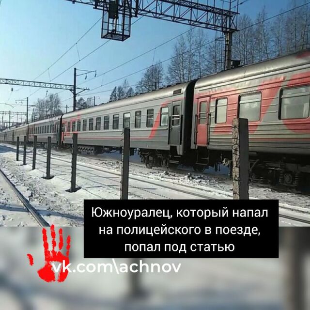 ‼В Челябинске против мужчины, который применил насилие к полицейским в поезде, возбуждено уголовное дело по статье "Применение насилия в отношении представителя власти" - Агентство чрезвычайных новостей, 21.12.2024