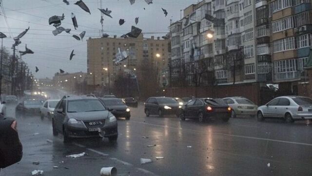 Порывы ветра сотрясают Уфу - Новости Уфы и Башкирии - Медиакорсеть, 14.11.2025