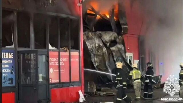 В Краснодаре на Российской горит «Светофор» - kubanpress.ru, 09.03.2026