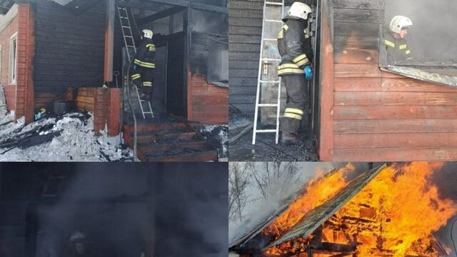 На Алтае жилой дом вспыхнул из-за небезопасного использования печи - ИА Амител, 05.02.2025