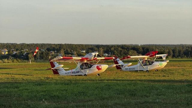 Собака-штурман с 200 часами налета прибыла в Новосибирск на самолете-амфибии - ИА Амител, 30.07.2025