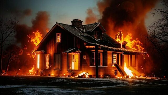 Частный дом полыхал на 100 "квадратах" ночью в алтайском селе - ИА Амител, 16.09.2025