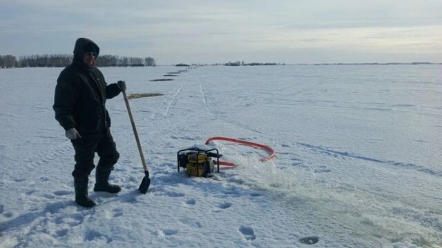 В Алтайском крае спасают рыбу от гибели из-за нехватки кислорода - ИА Амител, 22.03.2026