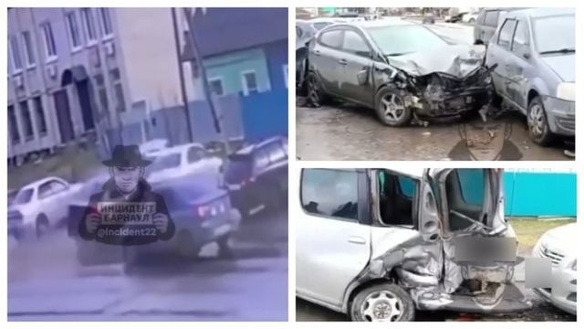 В Тальменке водитель на скорости влетел в автомобили на парковке - ИА Амител, 27.10.2026