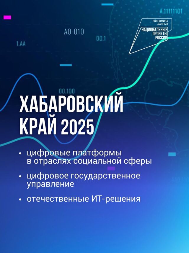 В Хабаровском крае продолжается реализация нацпроекта «Экономика данных и цифровая трансформация государства» - Новости Хабаровска, 01.07.2025