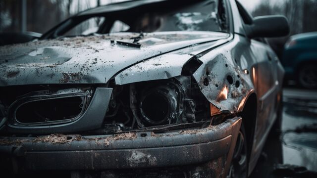 Легковушка оказалась без фары из-за аварии в центре Находки в Приморье - Восток-Медиа, 22.11.2024