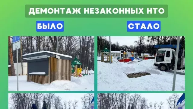 В Уфе очистили парк Гафури от незаконных строений - Новости Уфы и Башкирии - Медиакорсеть, 30.01.2025