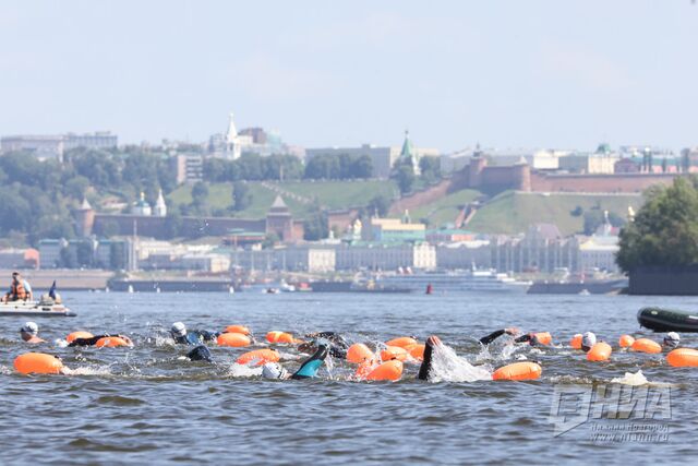 X-WATERS - 2025: около 3000 пловцов покорили Волгу в Нижнем Новгороде - НИА Нижний Новгород, 26.07.2025