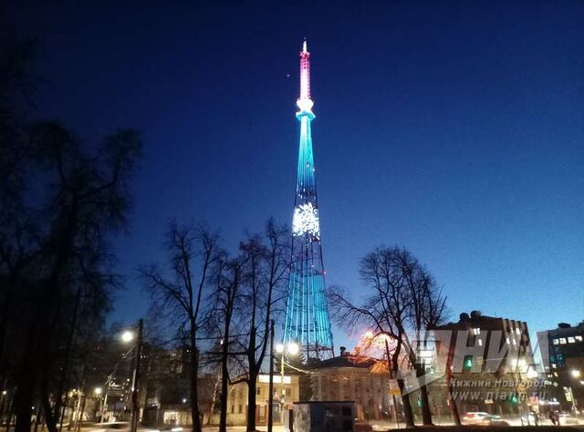 Телебашня в Нижнем Новгороде засияет в честь Дня знаний - НИА Нижний Новгород, 31.08.2025