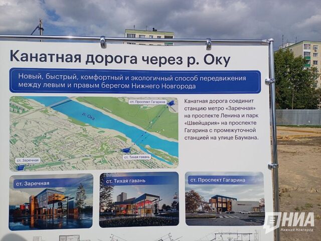 Опубликованы схемы для пешеходов на время строительства канатки через Оку - НИА Нижний Новгород, 20.04.2026